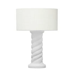TOV Furniture Rapunzel White And Cream Table Lamp 8 TOV Furniture Rapunzel White And Cream Table Lamp -Grayson-Living TOV G18556.media .03