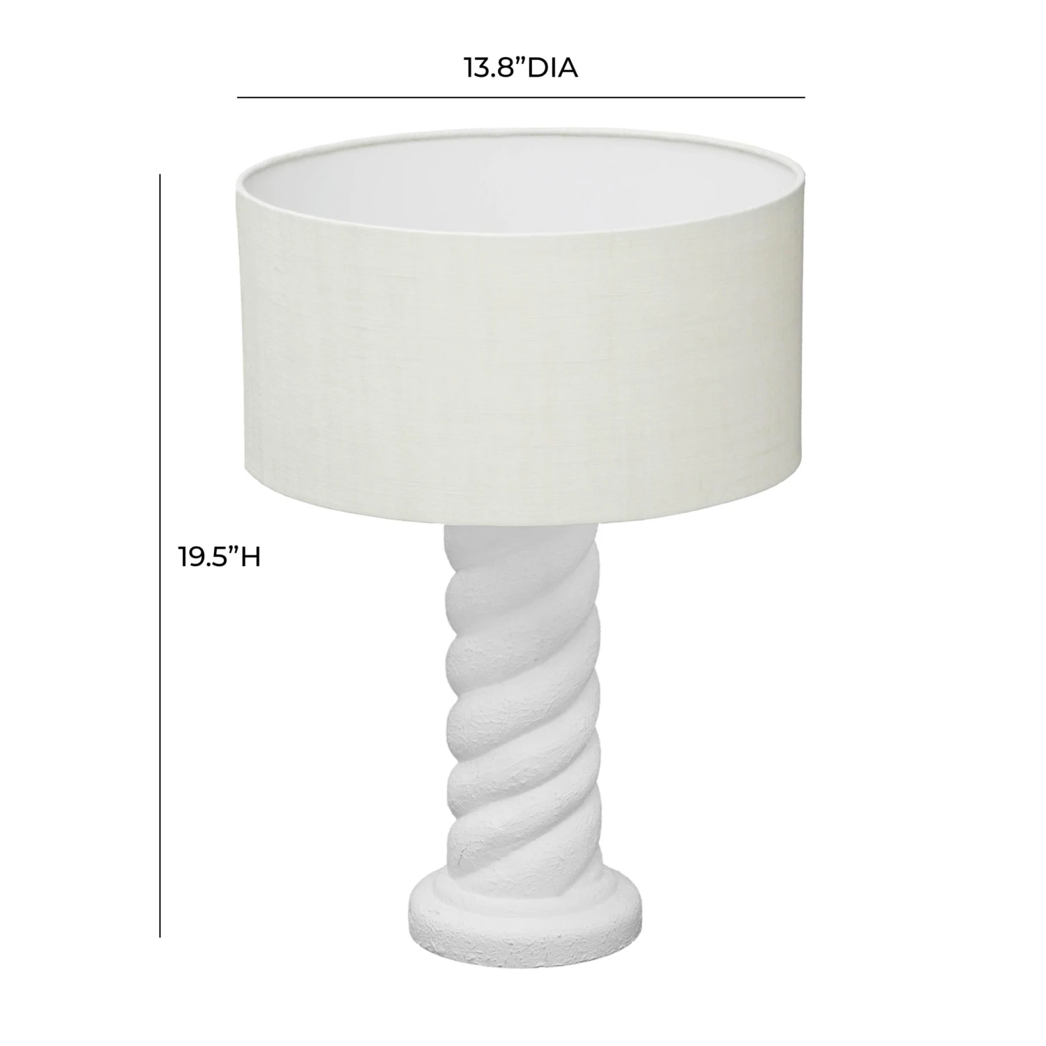TOV Furniture Rapunzel White And Cream Table Lamp 6 TOV Furniture Rapunzel White And Cream Table Lamp - Image 6