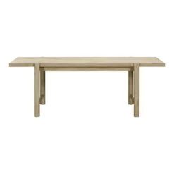 TOV Furniture Gata Light Teak Outdoor Rectangular Dining Table 9 TOV Furniture Gata Light Teak Outdoor Rectangular Dining Table -Grayson-Living TOV O54272.media .03
