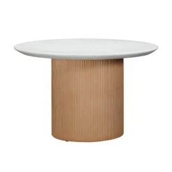 TOV Furniture Rose Faux Terrazzo And Terracotta Indoor / Outdoor Round Concrete Dining Table 8 TOV Furniture Rose Faux Terrazzo And Terracotta Indoor / Outdoor Round Concrete Dining Table -Grayson-Living TOV O54279.media .03