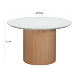 TOV Furniture Rose Faux Terrazzo And Terracotta Indoor / Outdoor Round Concrete Dining Table 11 TOV Furniture Rose Faux Terrazzo And Terracotta Indoor / Outdoor Round Concrete Dining Table -Grayson-Living TOV O54279.media .06