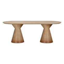 TOV Furniture Fassa Terracotta Oval Indoor / Outdoor Dining Table 9 TOV Furniture Fassa Terracotta Oval Indoor / Outdoor Dining Table -Grayson-Living TOV O54280.media .03