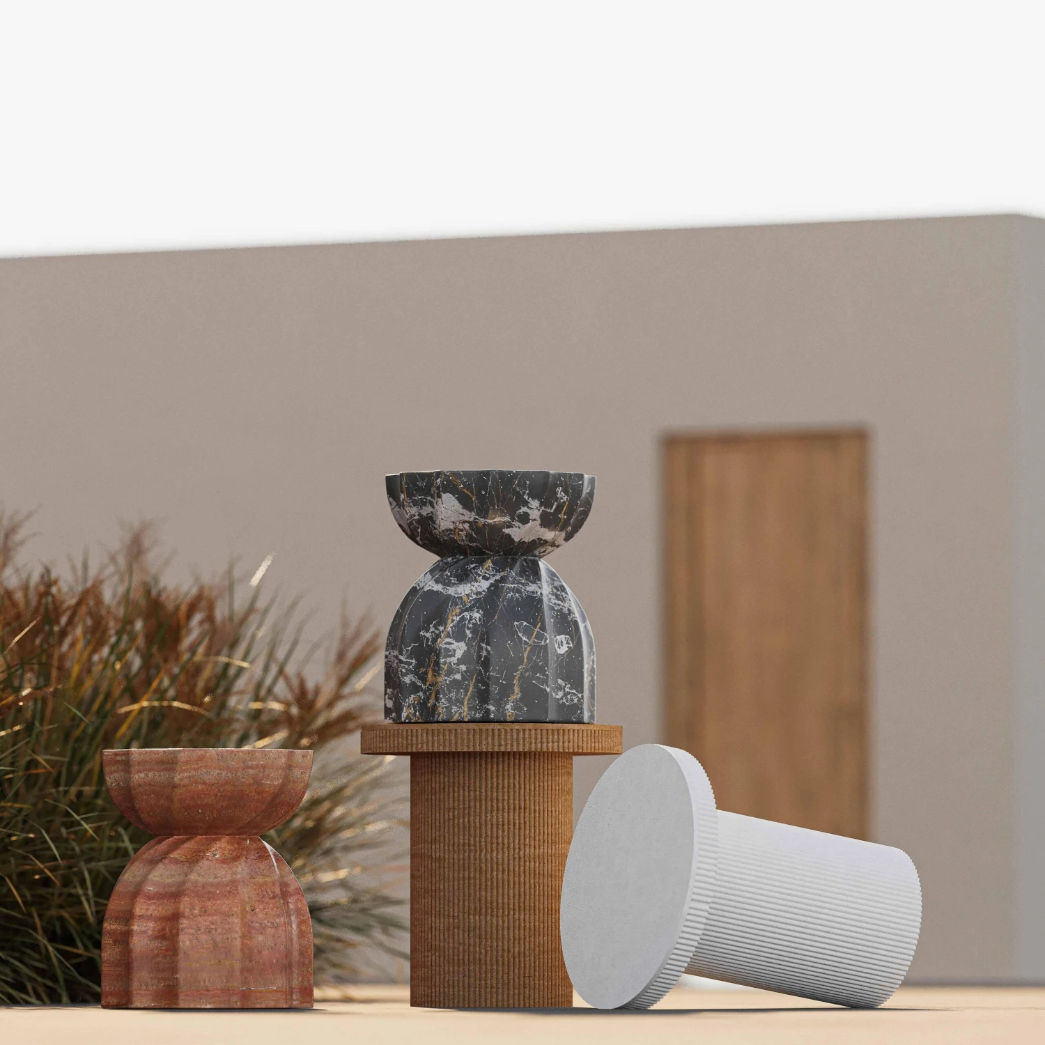 TOV Furniture Turin Indoor / Outdoor Concrete Stool 9 TOV Furniture Turin Indoor / Outdoor Concrete Stool - Image 9