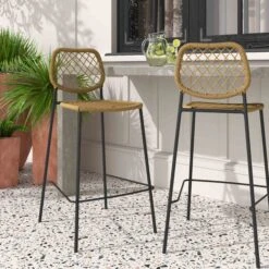 TOV Furniture Lucy Cord Outdoor Counter Stool 25 TOV Furniture Lucy Cord Outdoor Counter Stool -Grayson-Living TOV O68784.media .02