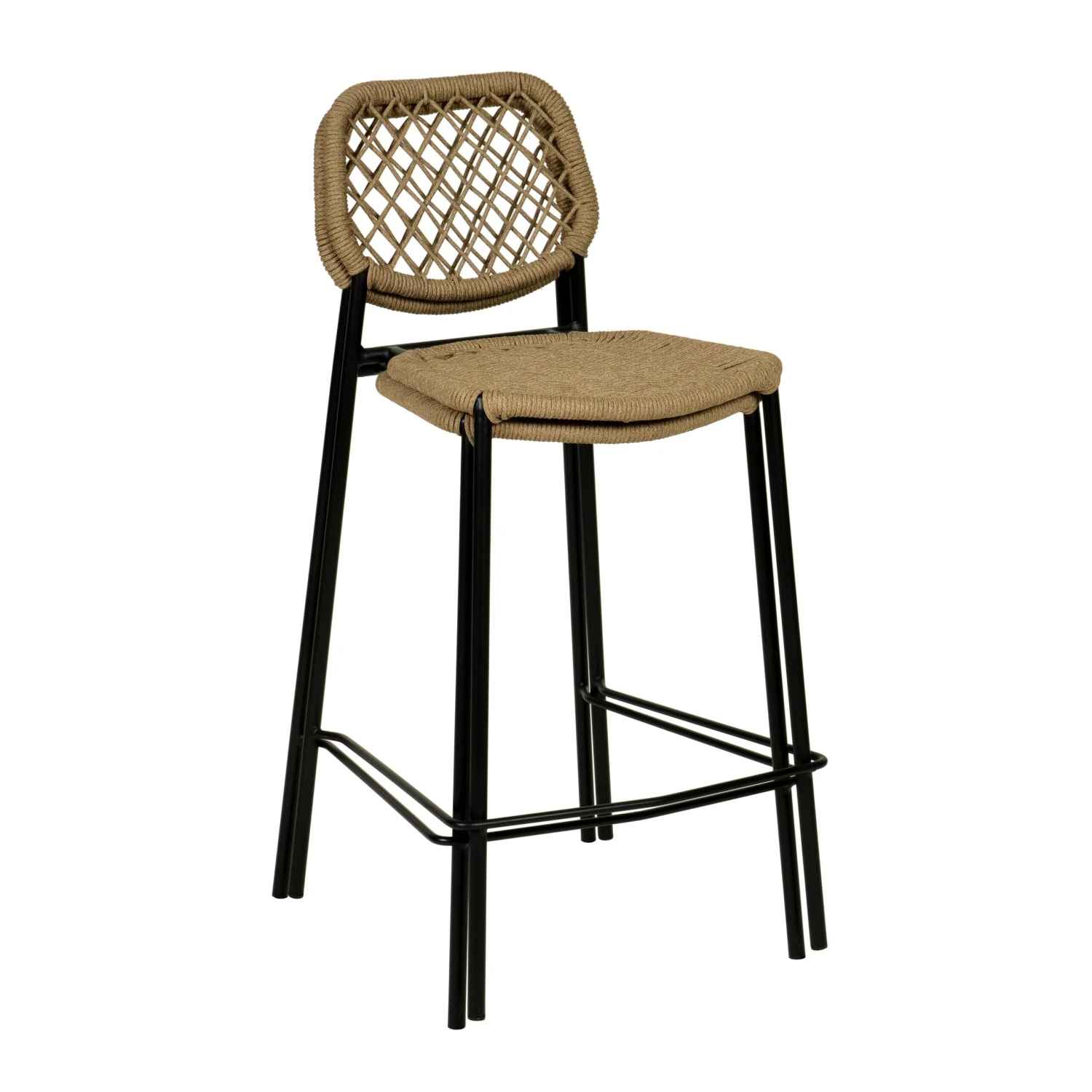 TOV Furniture Lucy Cord Outdoor Counter Stool 15 TOV Furniture Lucy Cord Outdoor Counter Stool - Image 15