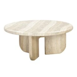 TOV Furniture Patrizia Outdoor Concrete Round Coffee Table -Grayson-Living TOV OC54246.media .03