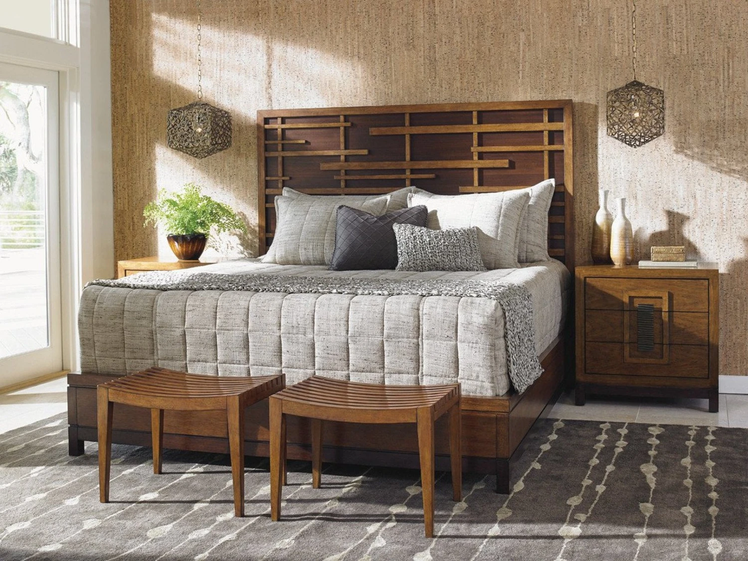 Tommy Bahama Home Island Fusion Shanghai Panel Bed 2 Tommy Bahama Home Island Fusion Shanghai Panel Bed - Image 2