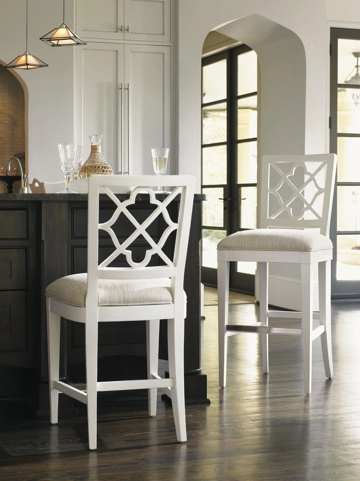Tommy Bahama Home Ivory Key Newstead Bar Stool Customizable 2 Tommy Bahama Home Ivory Key Newstead Bar Stool Customizable - Image 2