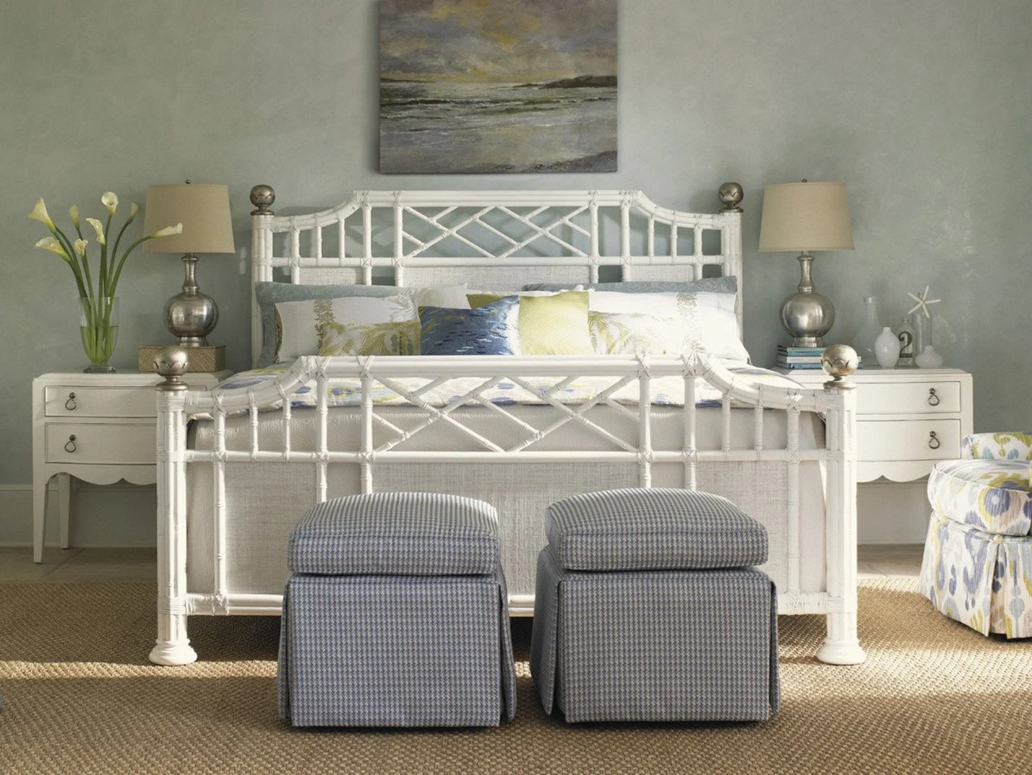 Tommy Bahama Home Ivory Key Pritchards Bay Panel Bed 2 Tommy Bahama Home Ivory Key Pritchards Bay Panel Bed - Image 2
