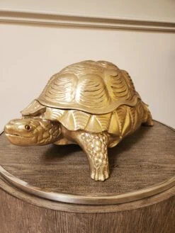 Turtle Box Statue Floor Sample -Grayson-Living TurtleStatue Angled