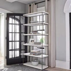 Universal Furniture Modern Farmhouse Braxton Etagere DSC -Grayson-Living U011A850 vm 003