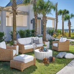 Universal Furniture Coastal Living Outdoor Geneva Cast Concrete Cocktail Table -Grayson-Living U012300 RM ALT2