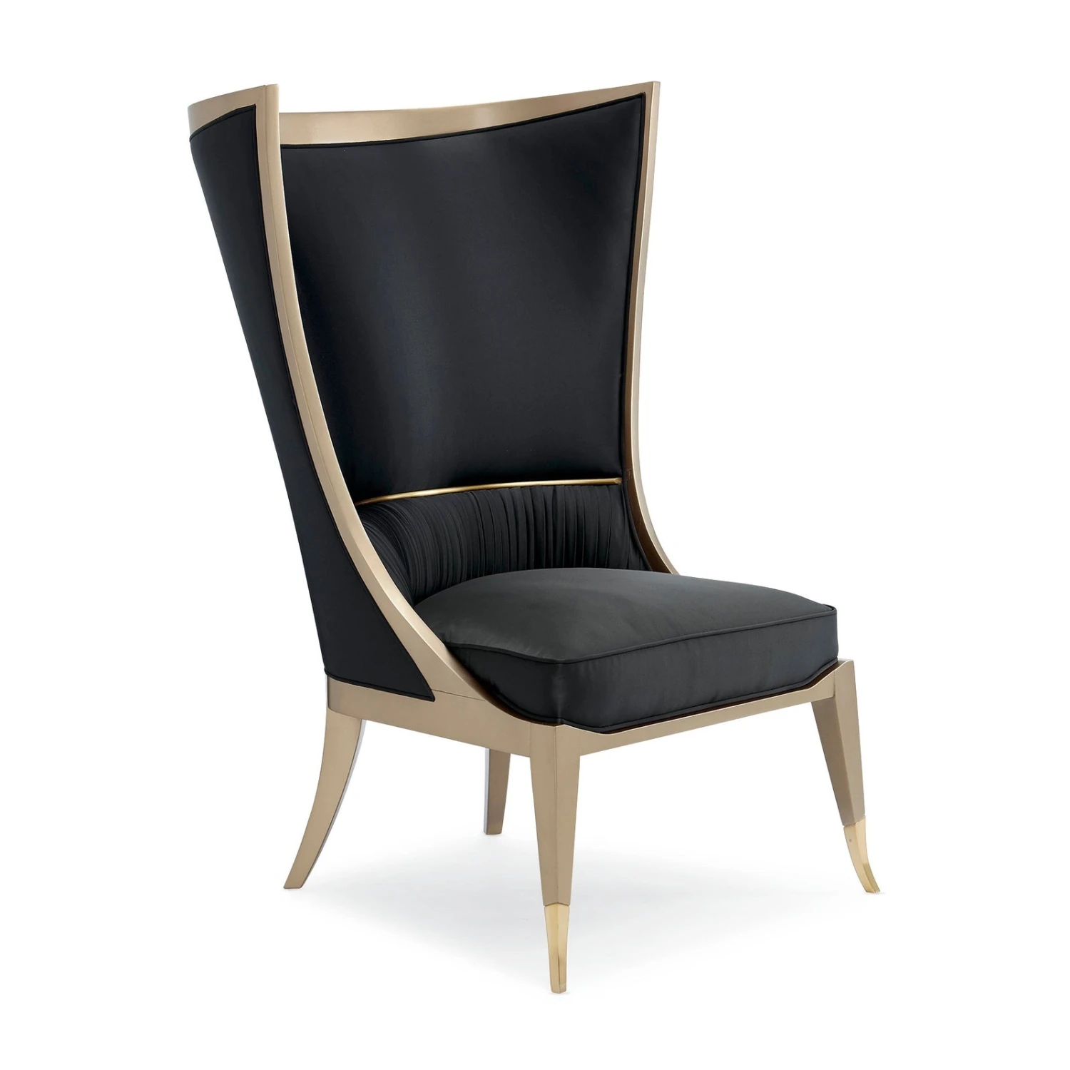 Caracole Upholstery Pop Your Collar Chair 1 Caracole Upholstery Pop Your Collar Chair