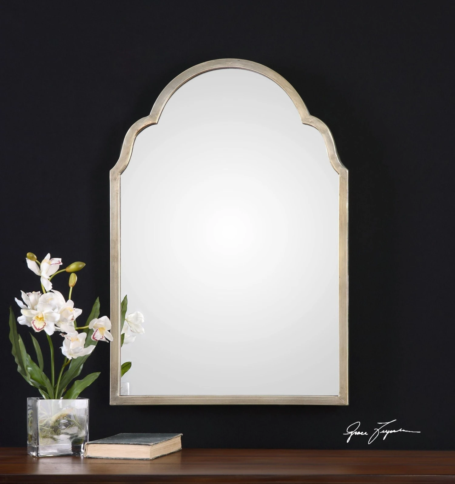 Uttermost Brayden Petite Silver Arch Mirror 2 Uttermost Brayden Petite Silver Arch Mirror - Image 2