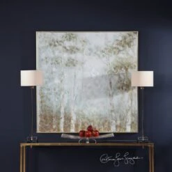 Uttermost Cotton Woods Hand Painted Canvas -Grayson-Living Uttermost Cotton Woods Hand Painted Canvas 31417 4