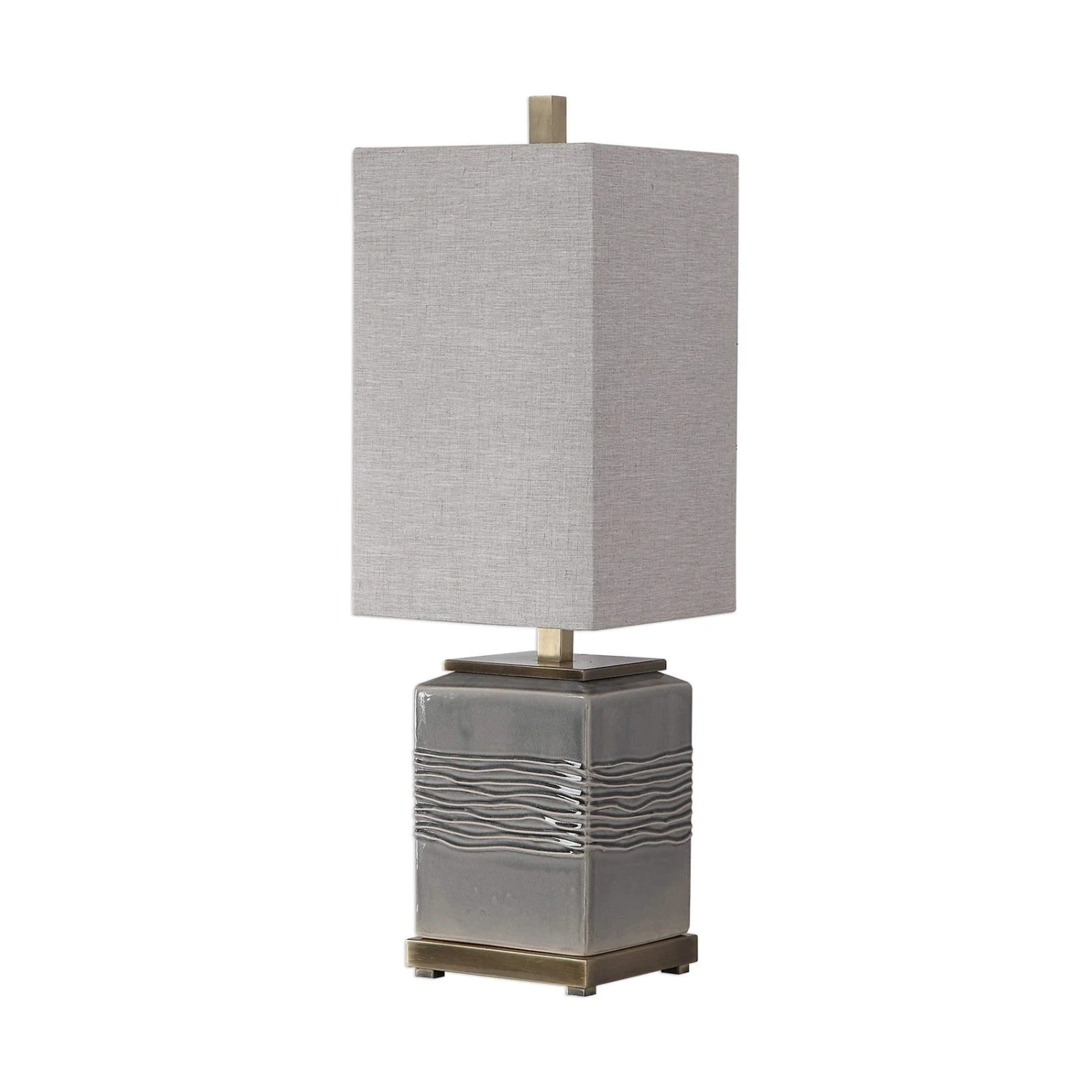 Uttermost Covey Gray Glaze Buffet Lamp 2 Uttermost Covey Gray Glaze Buffet Lamp - Image 2