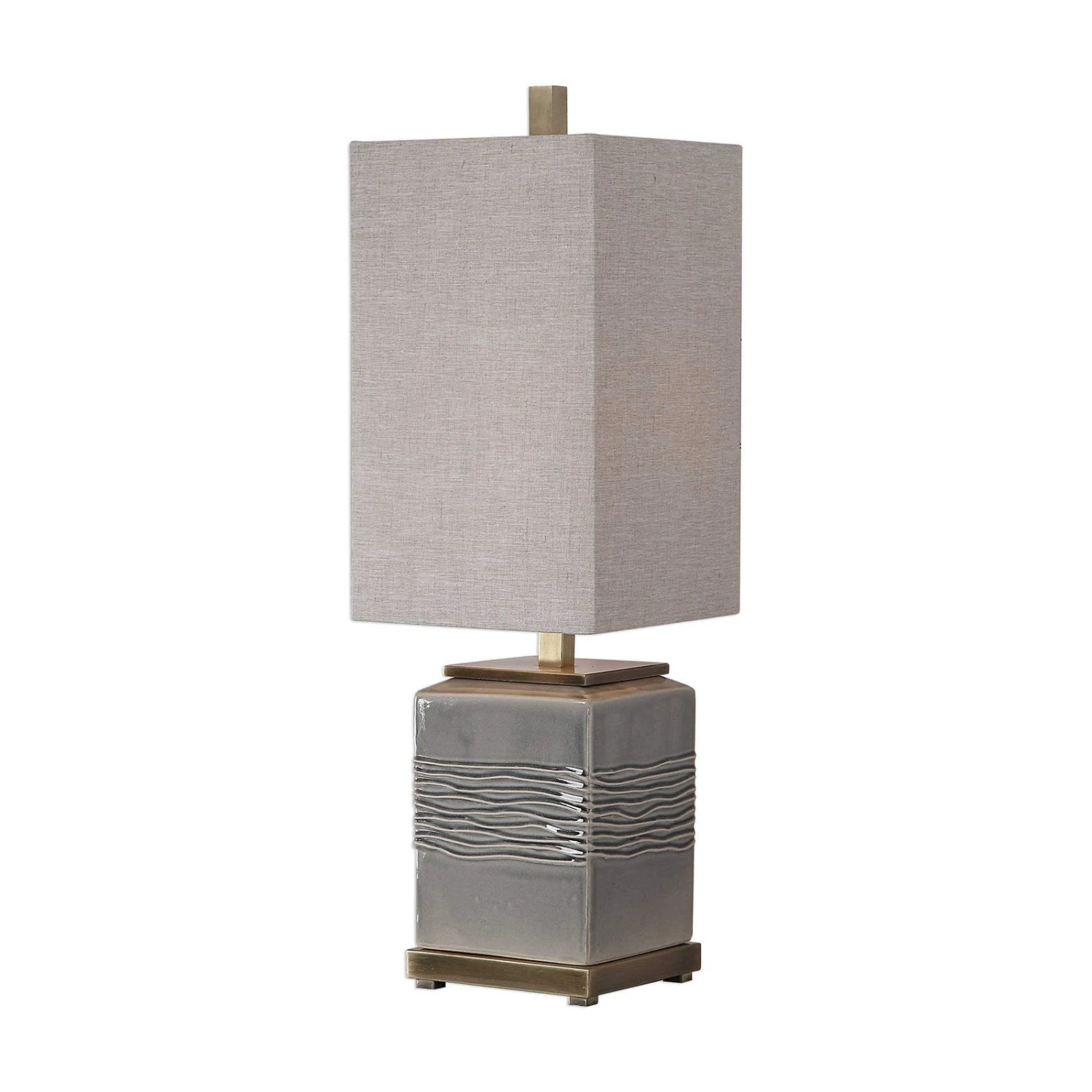 Uttermost Covey Gray Glaze Buffet Lamp 1 Uttermost Covey Gray Glaze Buffet Lamp