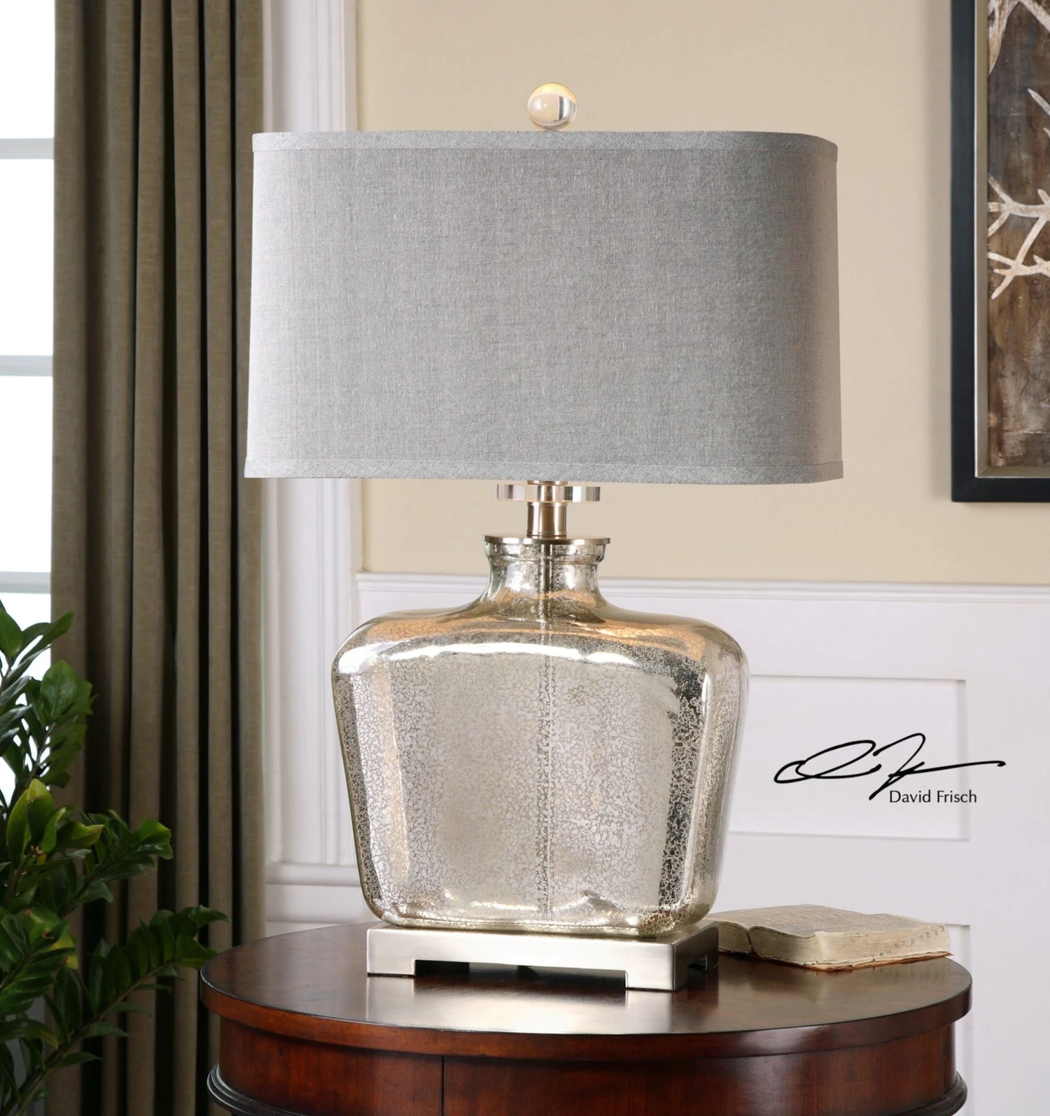 Uttermost Molinara Mercury Glass Table Lamp 2 Uttermost Molinara Mercury Glass Table Lamp - Image 2