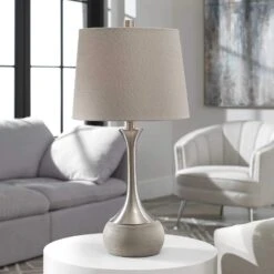 Uttermost Niah Brushed Nickel Lamp -Grayson-Living Uttermost Niah Brushed Nickel Lamp 27875 1 5