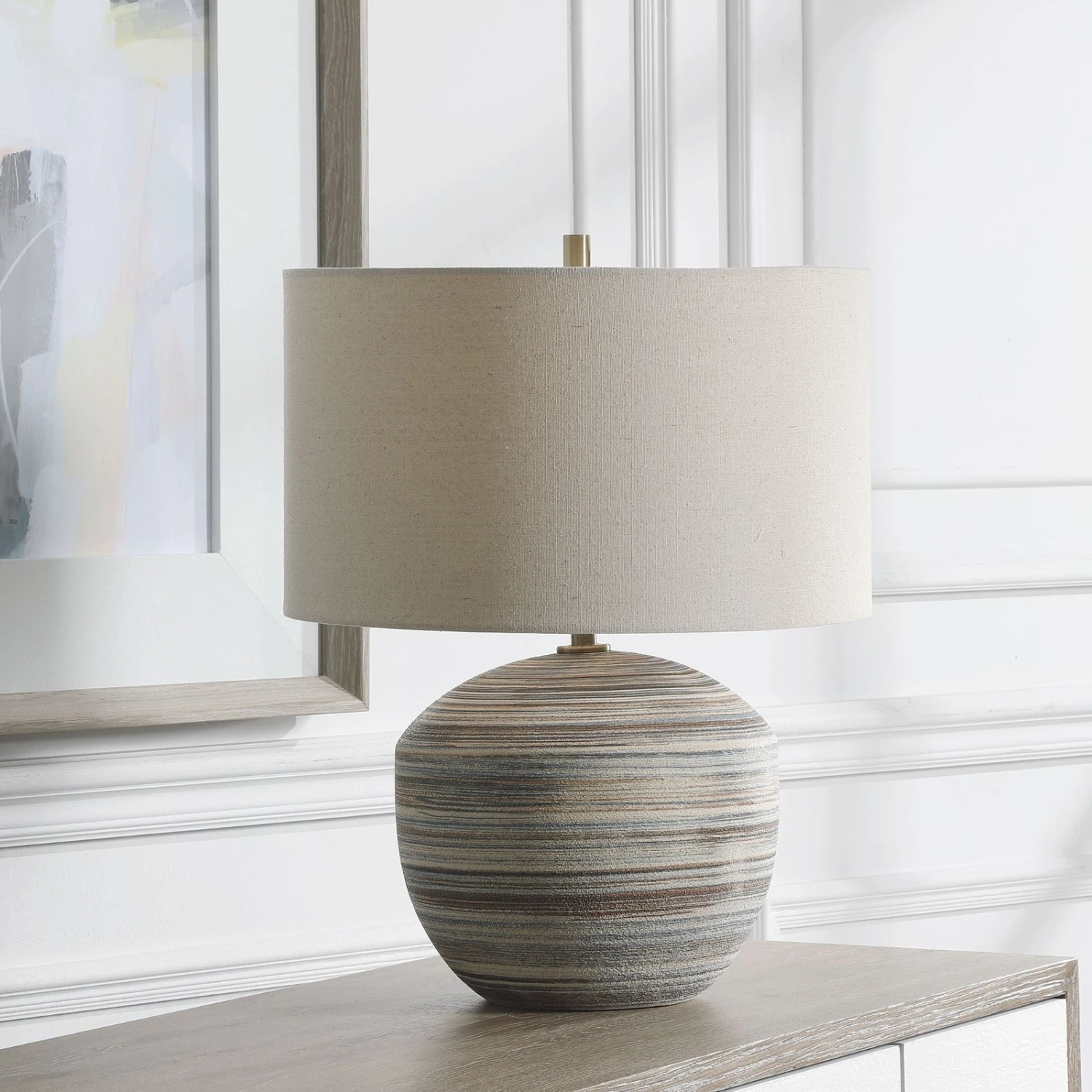 Uttermost Prospect Striped Accent Lamp 6 Uttermost Prospect Striped Accent Lamp - Image 6