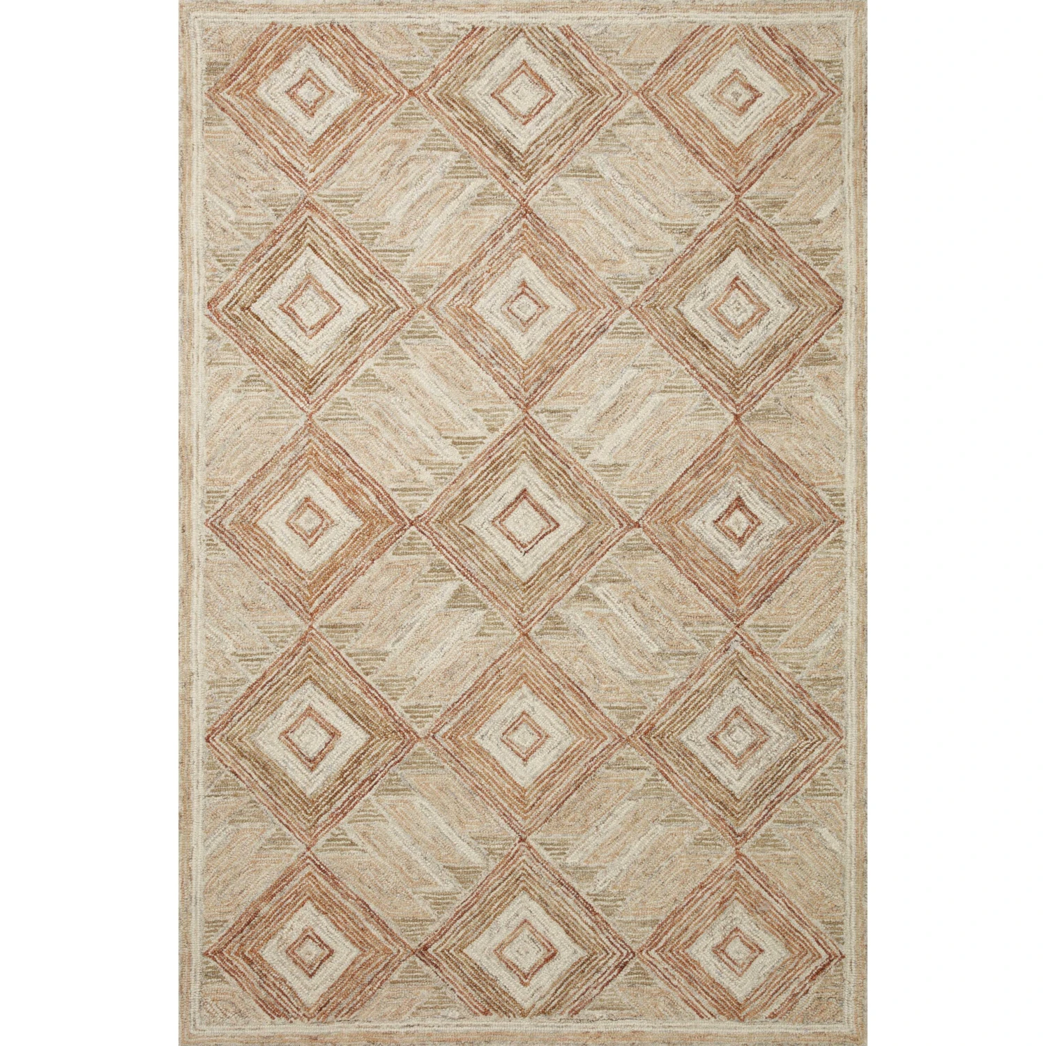 Loloi II Varena VAR-01 Sand / Clay Rug DC10 1 Loloi II Varena VAR-01 Sand / Clay Rug DC10