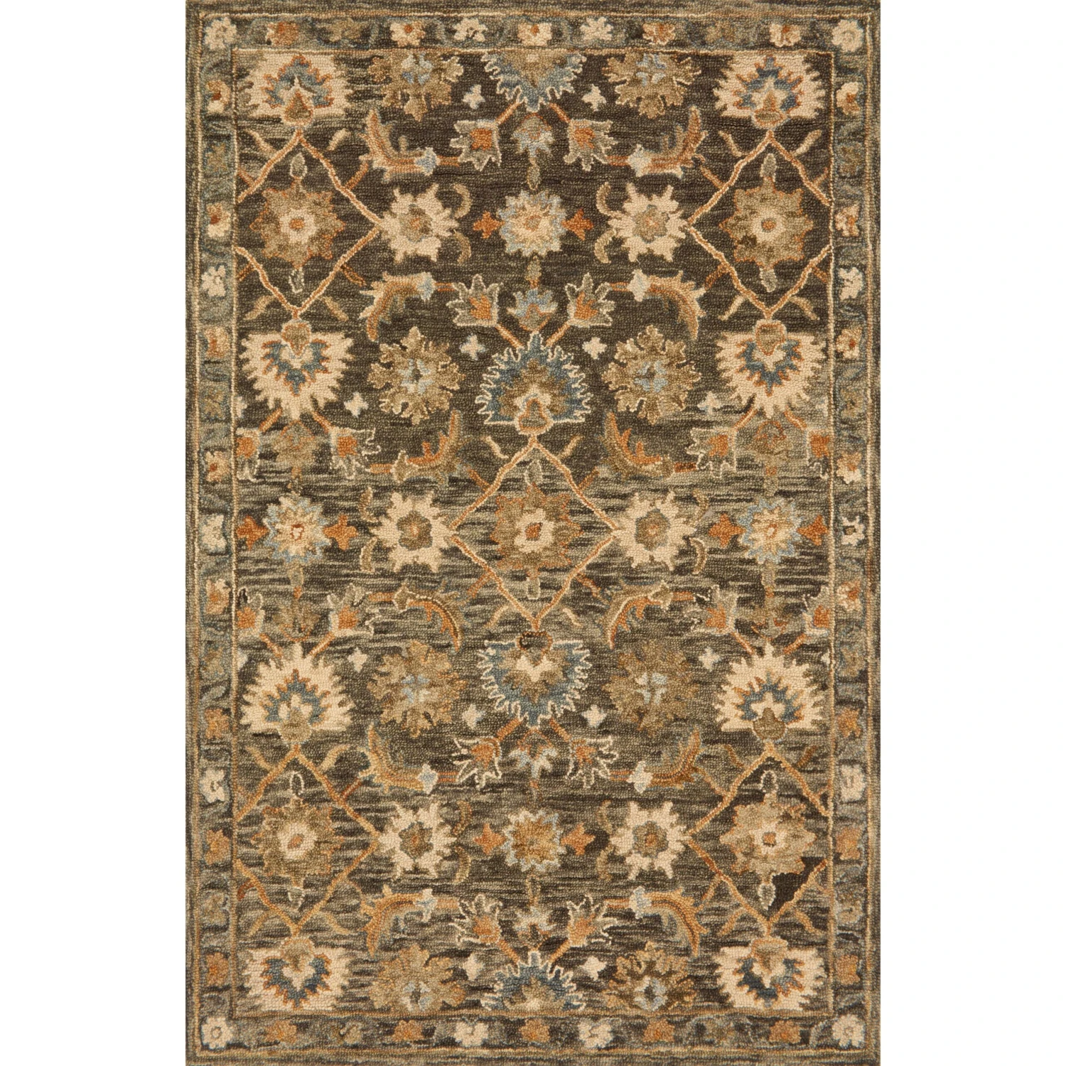 Loloi Victoria VK-08 Dark Taupe / Multi Rug MDP 1 Loloi Victoria VK-08 Dark Taupe / Multi Rug MDP