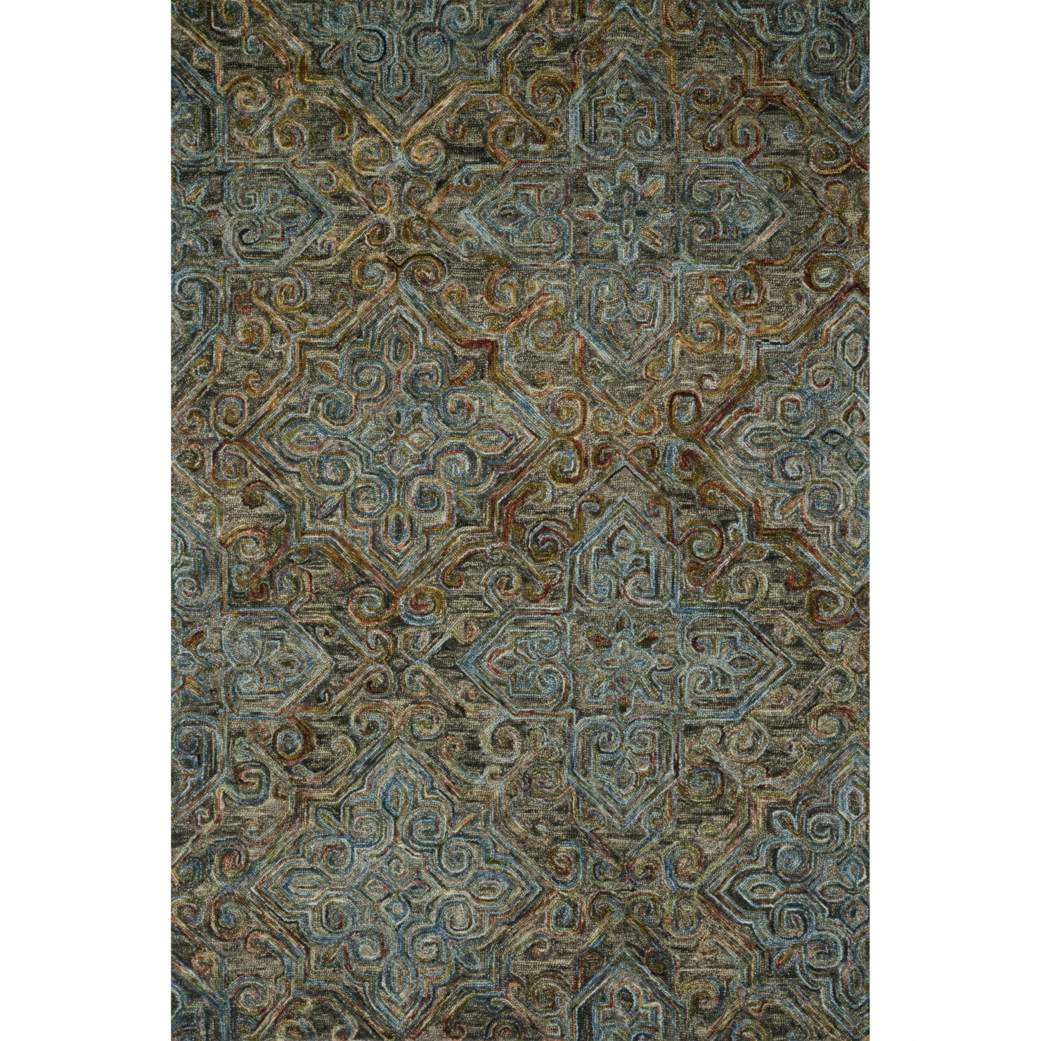 Loloi Victoria VK-21 Charcoal / Multi Rug MDP 1 Loloi Victoria VK-21 Charcoal / Multi Rug MDP