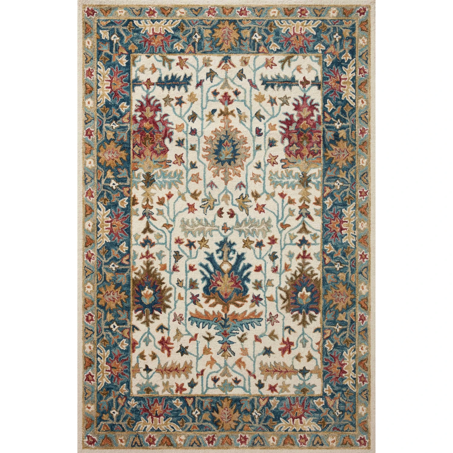 Loloi Victoria VK-23 Ivory / Sky Rug MDP 1 Loloi Victoria VK-23 Ivory / Sky Rug MDP