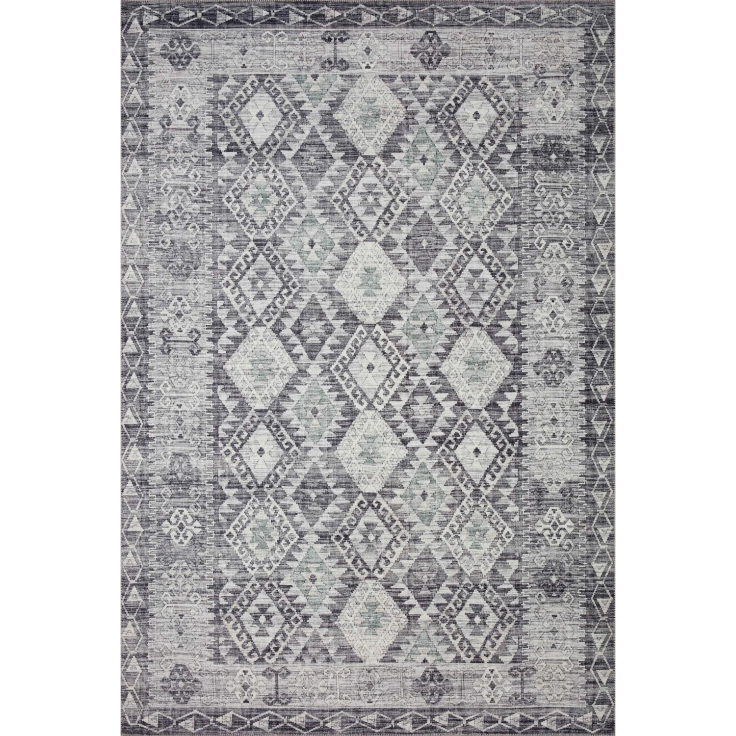 Loloi II Zion ZIO-03 Charcoal / Slate Rug DC10 1 Loloi II Zion ZIO-03 Charcoal / Slate Rug DC10