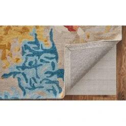 Feizy Everley 8646F Modern Abstract In Ivory/Yellow/Blue -Grayson-Living a518979d9845881f506ca1b3ea760e7c23e51e40
