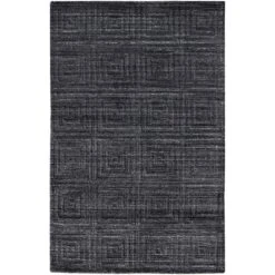 Feizy Redford 8670F Transitional Solid In Gray/Black