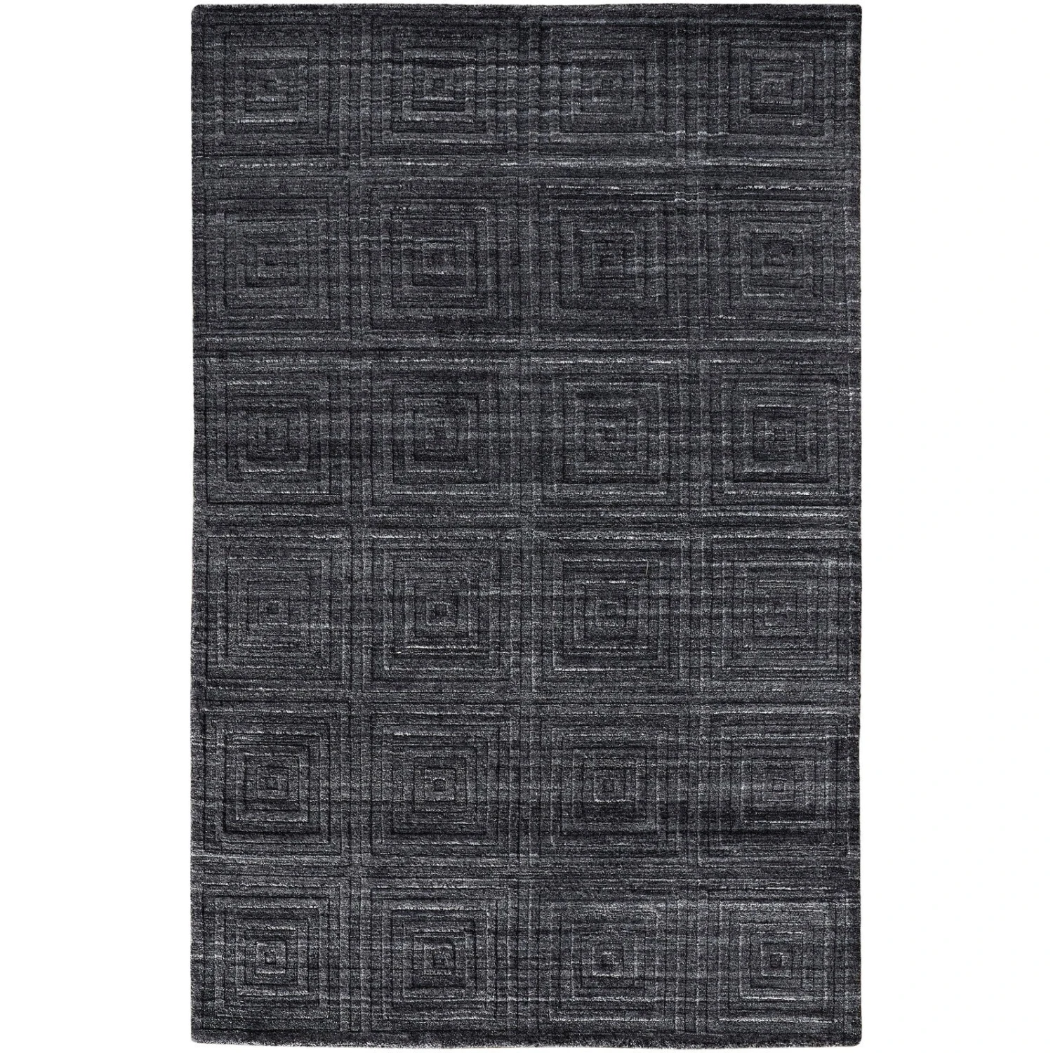 Feizy Redford 8670F Transitional Solid In Gray/Black 1 Feizy Redford 8670F Transitional Solid In Gray/Black