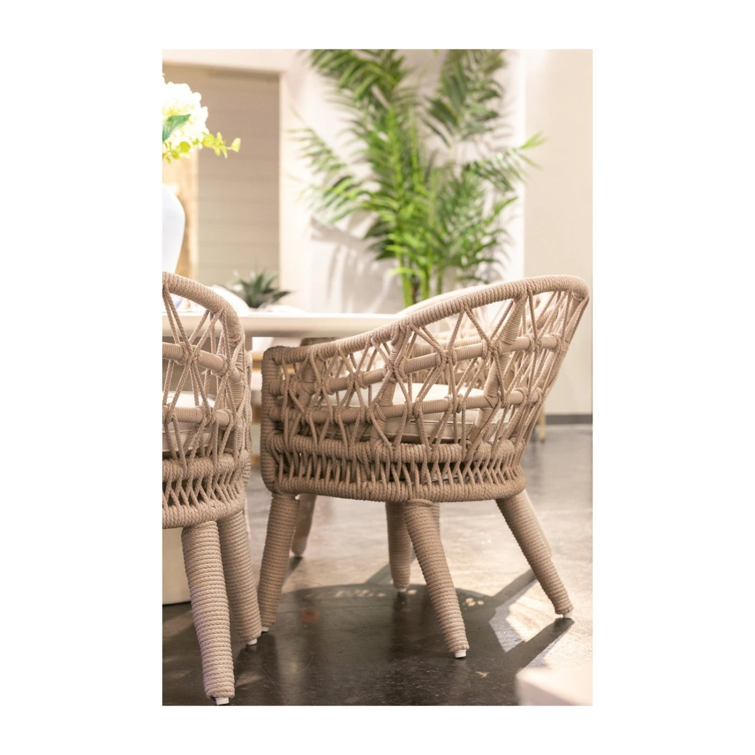 Sunset West Dana Rope Dining Chair 6 Sunset West Dana Rope Dining Chair - Image 6
