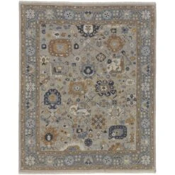 Feizy Corbitt 0612F Traditional Oriental In Blue/Brown/Gray