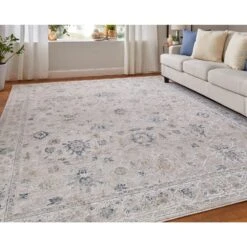 Feizy Pasha 39M7F Transitional Floral & Botanical In Ivory/Taupe/Blue 12 Feizy Pasha 39M7F Transitional Floral & Botanical In Ivory/Taupe/Blue -Grayson-Living bd69971b73e50c667ec33134d0bbf1cde68d63b2