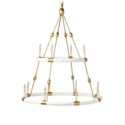 Dean 2-Tier Chandelier 10 Dean 2-Tier Chandelier -Grayson-Living chadean4254gl 1