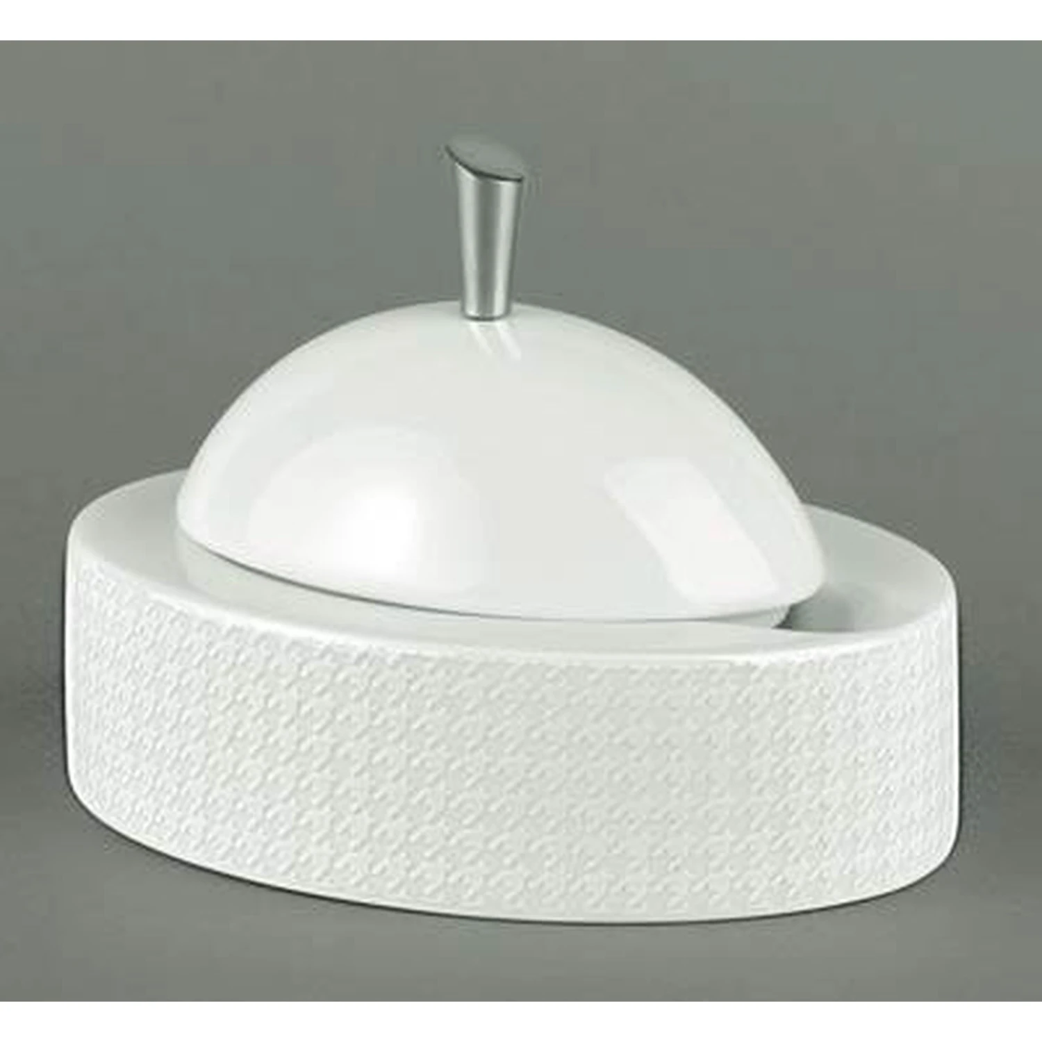 Raynaud Checks Spoon Holder With Metal Knob 1 Raynaud Checks Spoon Holder With Metal Knob