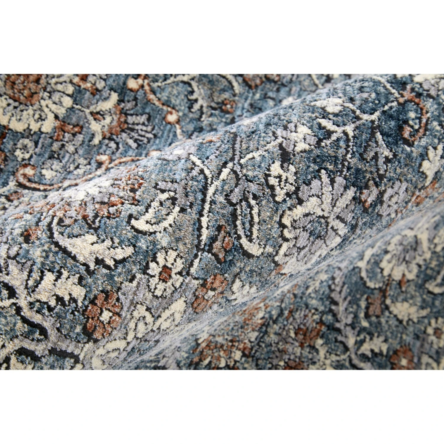 Feizy Marquette 39GTF Transitional Oriental In Blue/Red 10 Feizy Marquette 39GTF Transitional Oriental In Blue/Red - Image 10