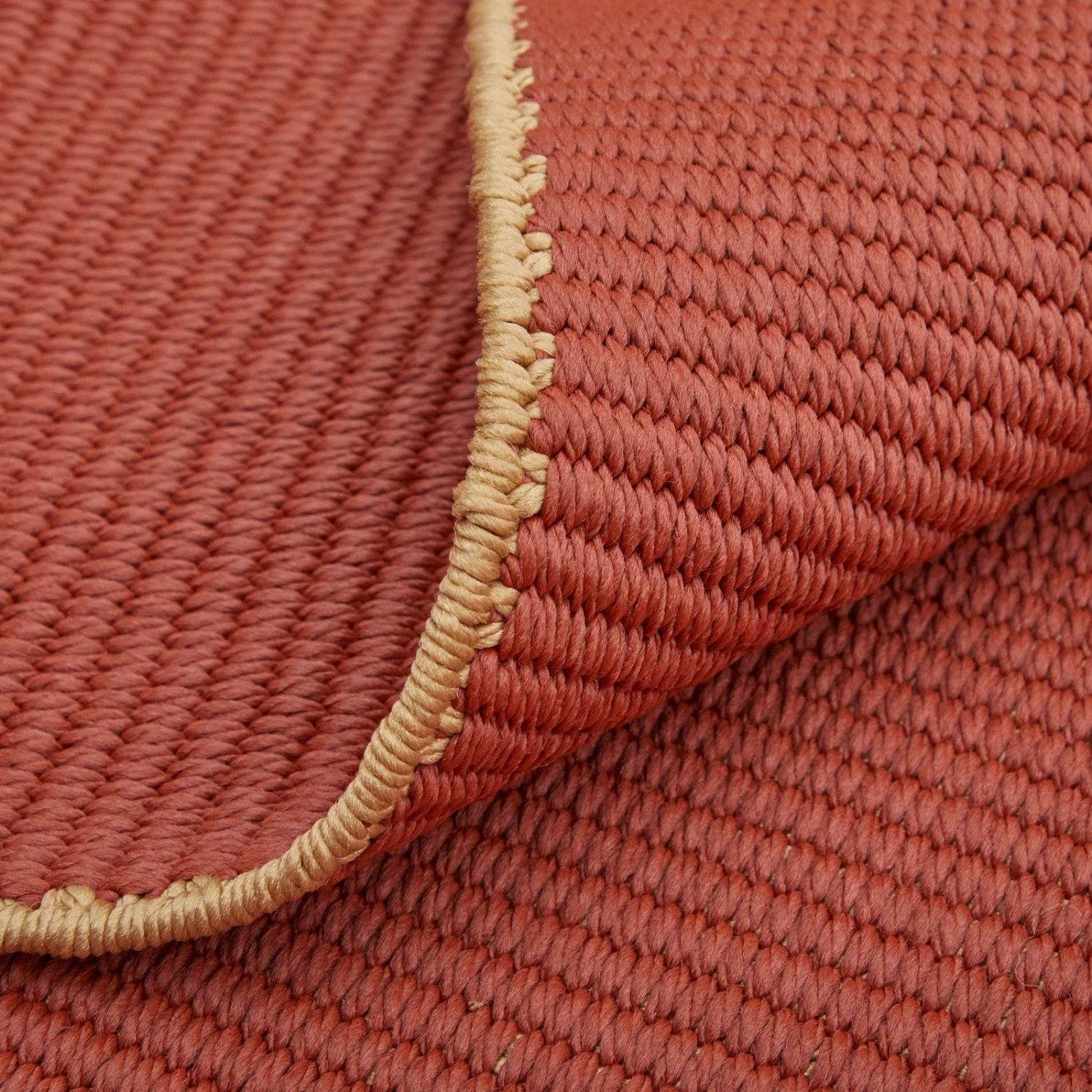 Feizy Theo 0827F Modern Solid In Red/Tan 6 Feizy Theo 0827F Modern Solid In Red/Tan - Image 6