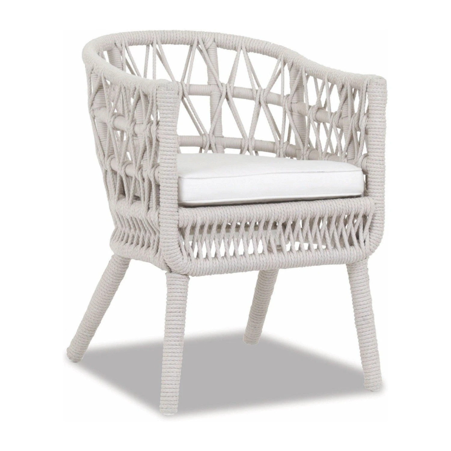 Sunset West Dana Rope Dining Chair 1 Sunset West Dana Rope Dining Chair