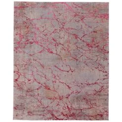 Feizy Pryor 39NEF Modern Abstract In Pink/Gray/Taupe