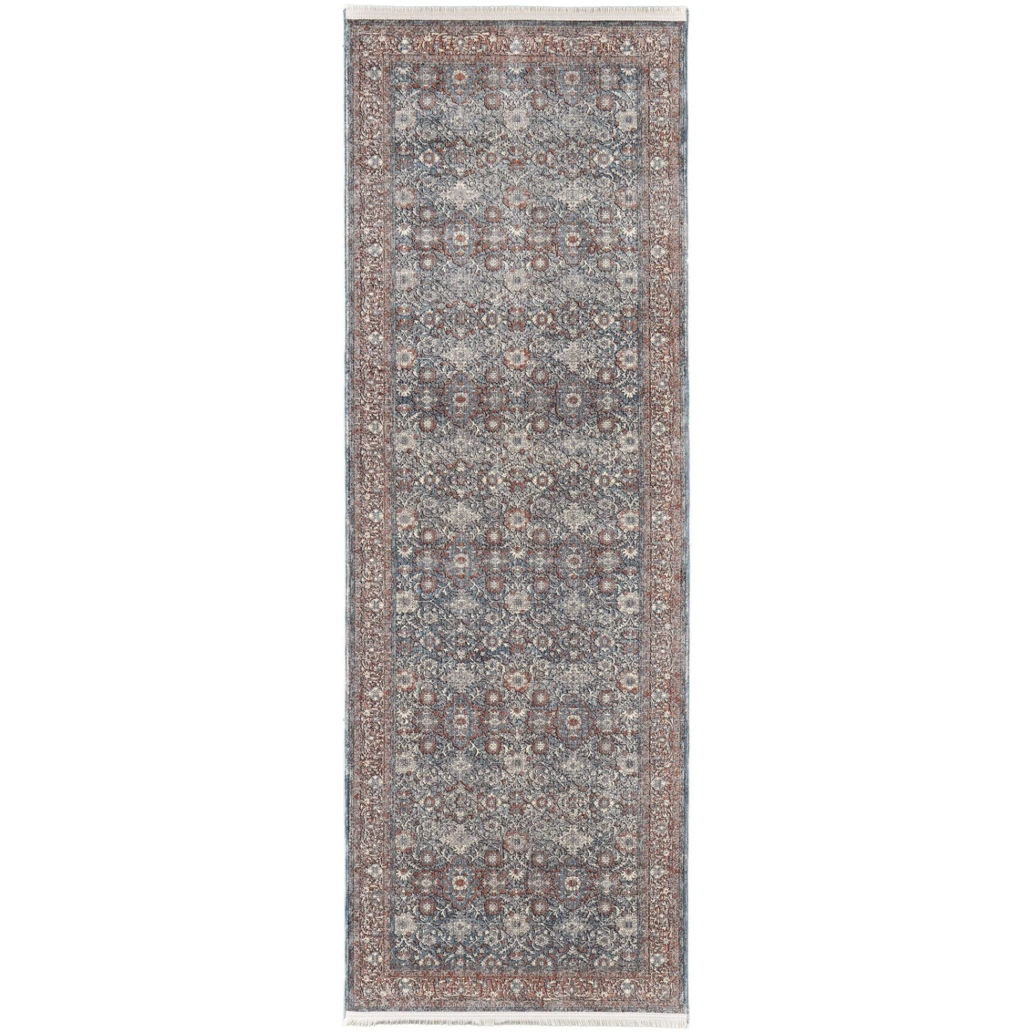 Feizy Marquette 39GTF Transitional Oriental In Blue/Red 8 Feizy Marquette 39GTF Transitional Oriental In Blue/Red - Image 8