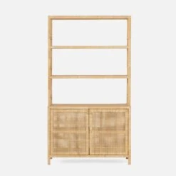 Made Goods Isla Bookcase With Hutch