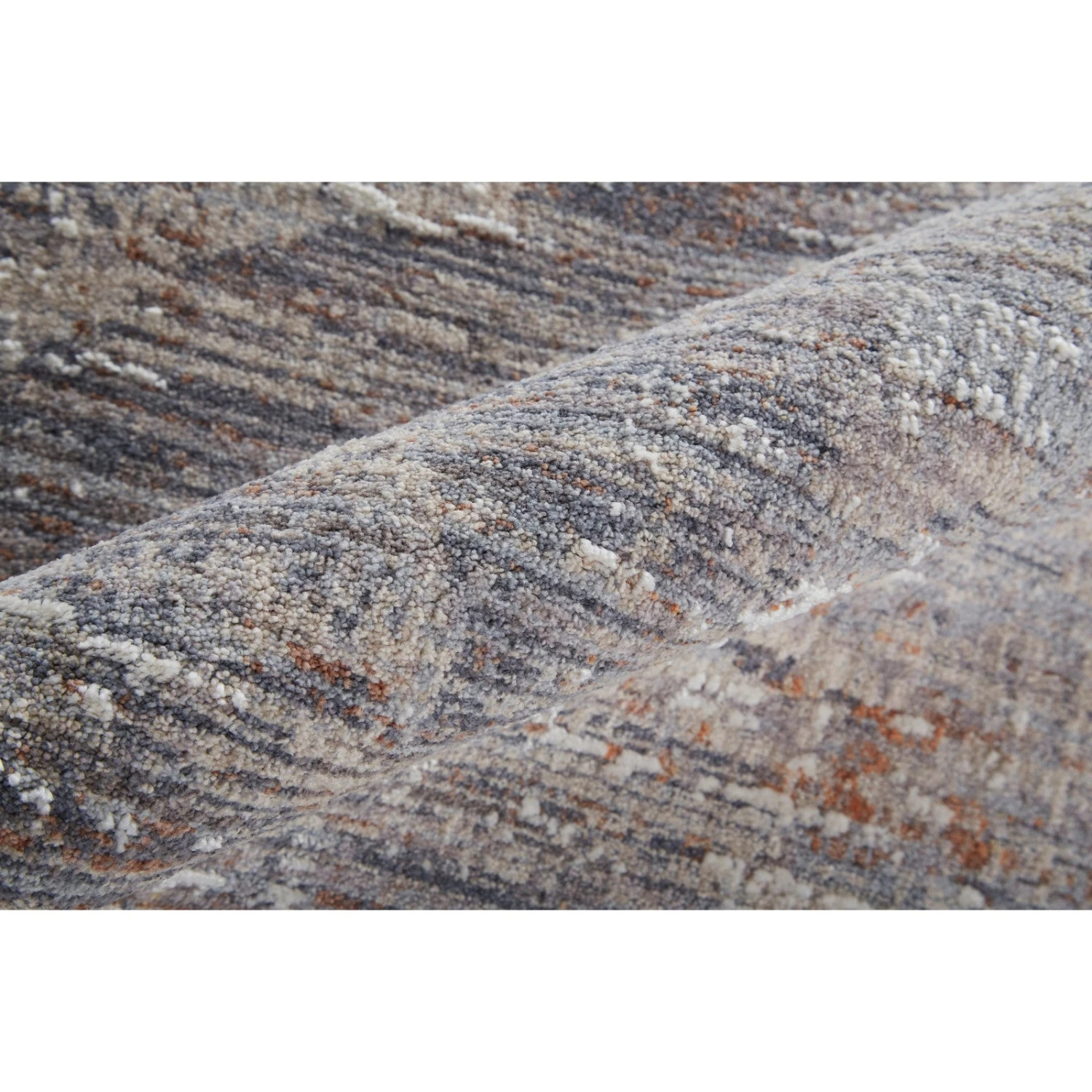 Feizy Lennon 39FYF Transitional Abstract In Taupe/Tan/Orange 5 Feizy Lennon 39FYF Transitional Abstract In Taupe/Tan/Orange - Image 5