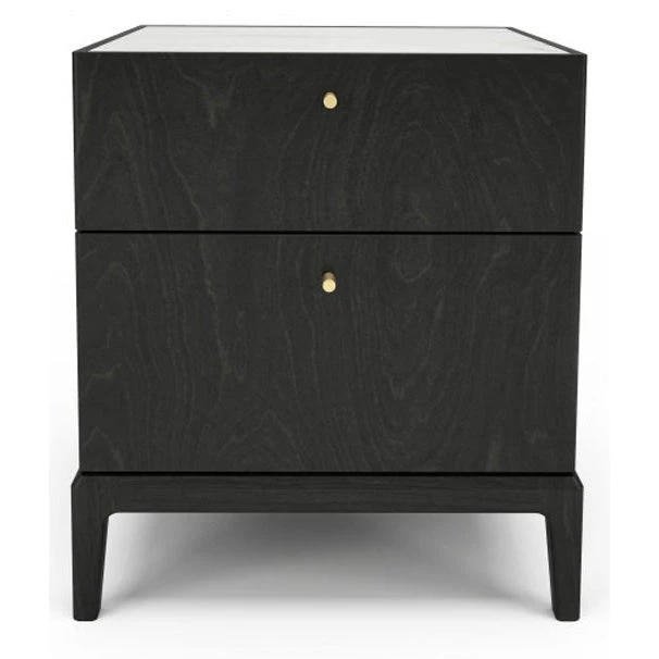 Huppe Hemrik 2 Drawer Small Nightstand 1 Huppe Hemrik 2 Drawer Small Nightstand