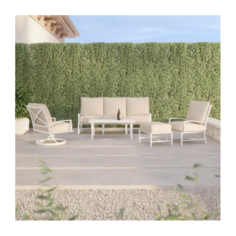 Sunset West Bristol Club Chair Canvas Flax MDP 2 Sunset West Bristol Club Chair Canvas Flax MDP - Image 2