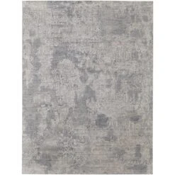 Feizy Eastfield 6989F Modern Abstract In Silver/Gray
