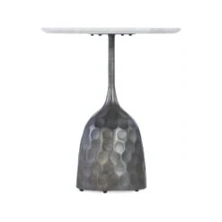 M Furniture Zuri Dimple Base Drink Table DSC