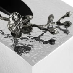 Michael Aram Black Orchid Rectangle Tissue Box Holder -Grayson-Living michael aram black orchid tissue box holder 121533