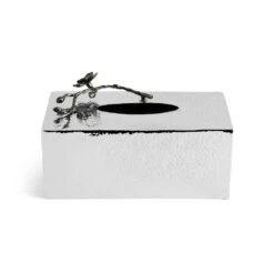 Michael Aram Black Orchid Rectangle Tissue Box Holder -Grayson-Living michael aram black orchid tissue box holder 191351